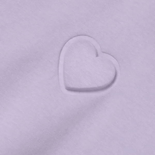 Трикотажная толстовка с круглым вырезом для девочек 2–16 лет Lands' End, цвет pastel lilac — фото 2