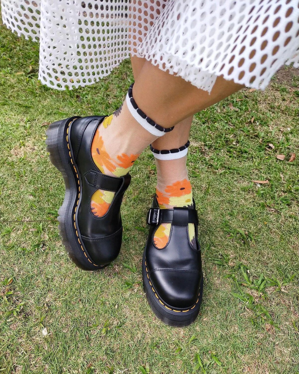 

Туфли на платформе из полированной гладкой кожи Bethan Dr. Martens