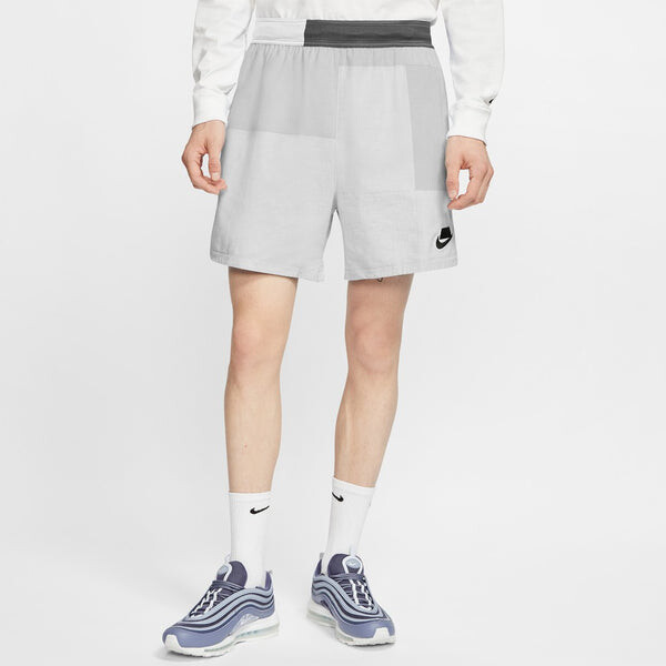 Шорты men's splicing colorblock sports straight shorts gray Nike, мультиколор — фото 3