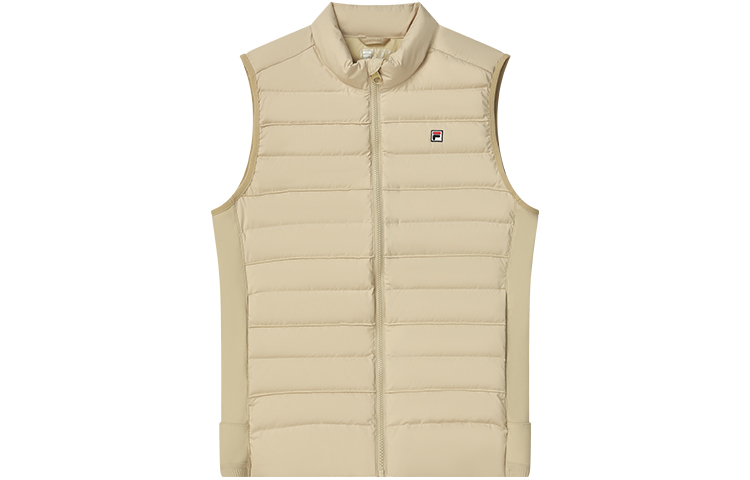 

FILA Мужская пуховая жилетка коричневого кофейного цвета, Brown Coffee