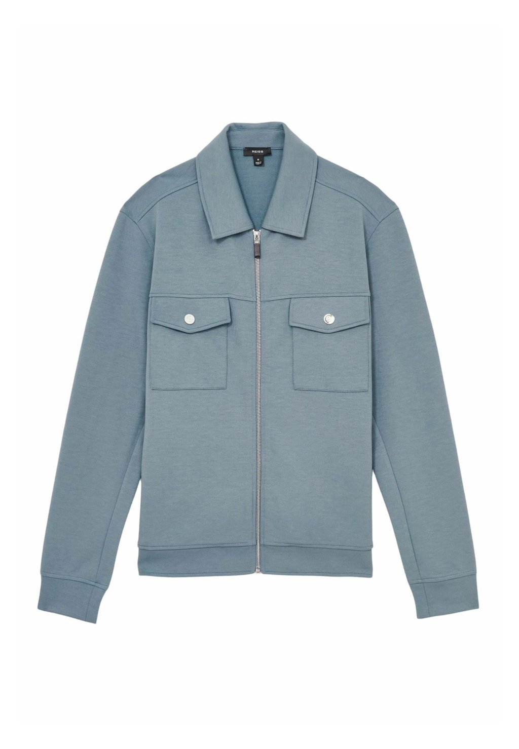 

Рубашка MEDINA ZIPPED INTERLOCK Reiss, синий