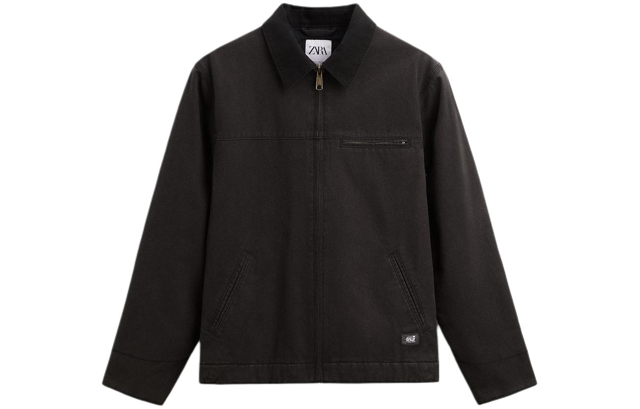 

Куртка пальто мужская тёмно-серая ZARA