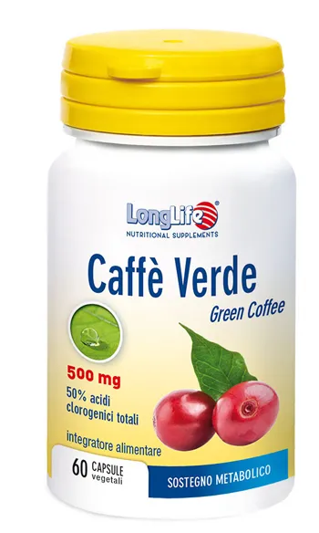 

LongLife Зеленый кофе, добавка для похудения, 60 капсул Long Life