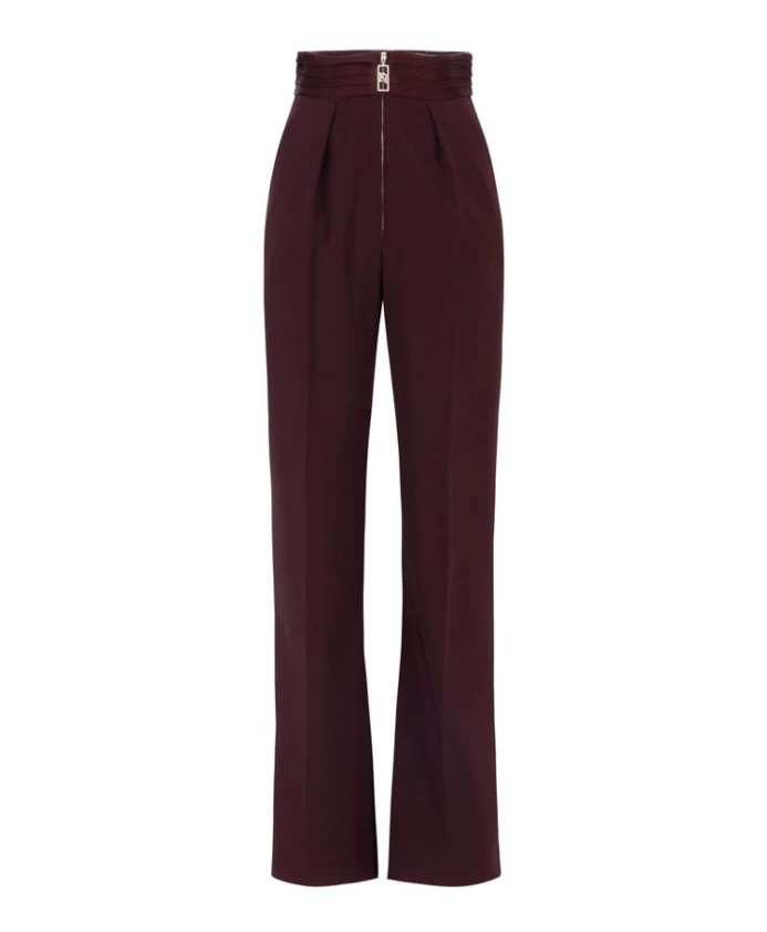 

Легкие брюки-палаццо из крепа Elisabetta Franchi, красный