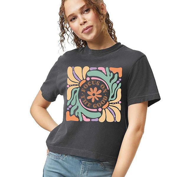 

Бохо футболка кроп с расслабленным силуэтом Focus on the Good Simply Sage Market, Pepper, Зеленый, Бохо футболка кроп с расслабленным силуэтом Focus on the Good Simply Sage Market, Pepper