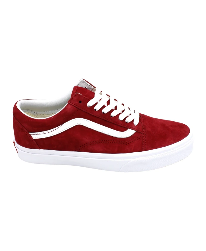 

Классические замшевые кроссовки с резиновой подошвой. Vans, красный