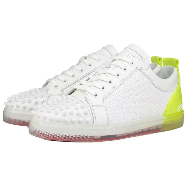 Кеды Christian Louboutin White Green — фото 3