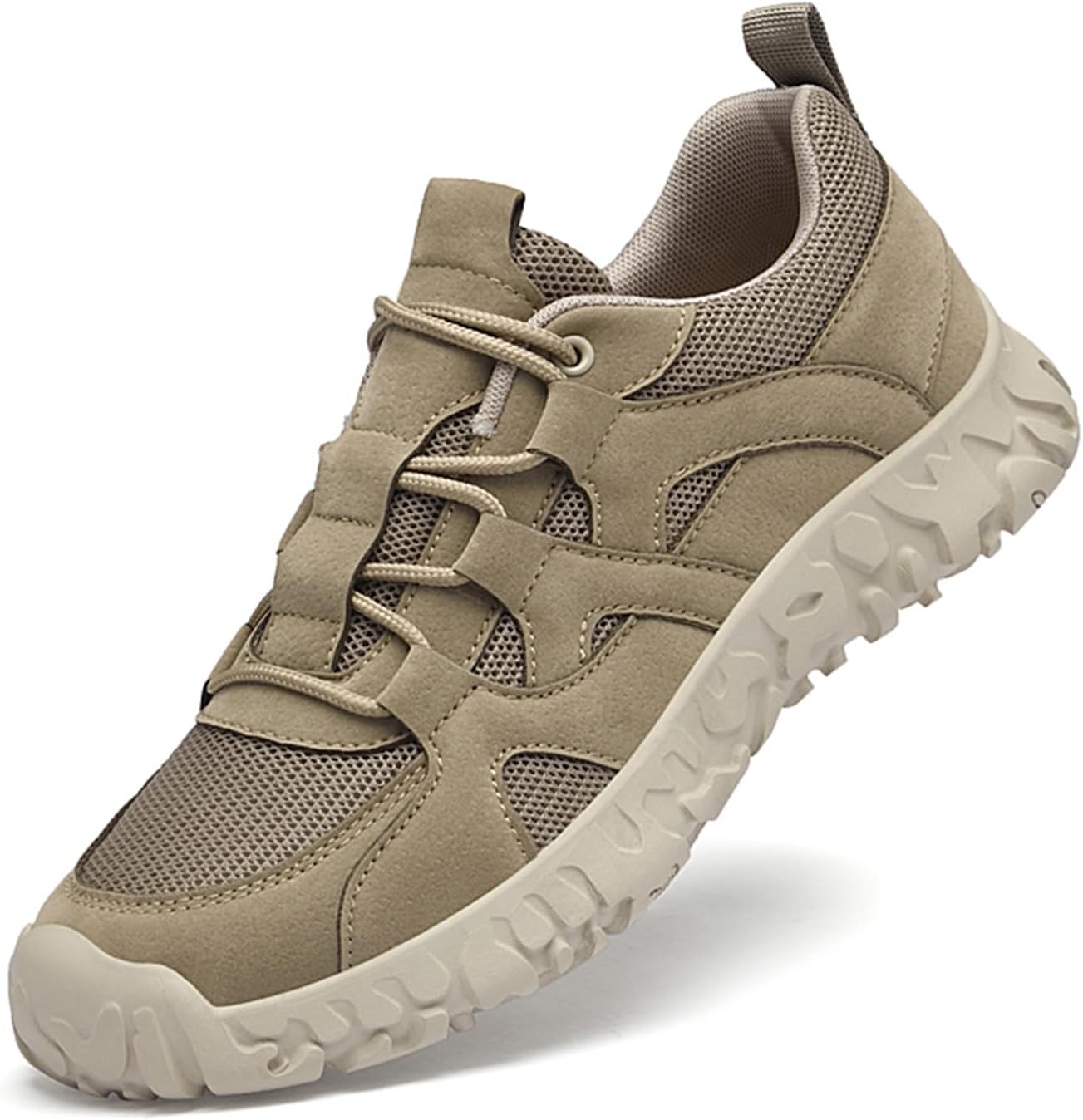 

Мужские водонепроницаемые походные кроссовки с антискользящей подошвой, амортизацией и комфортом, повседневные модные кроссовки для мужчин Abborora, хаки