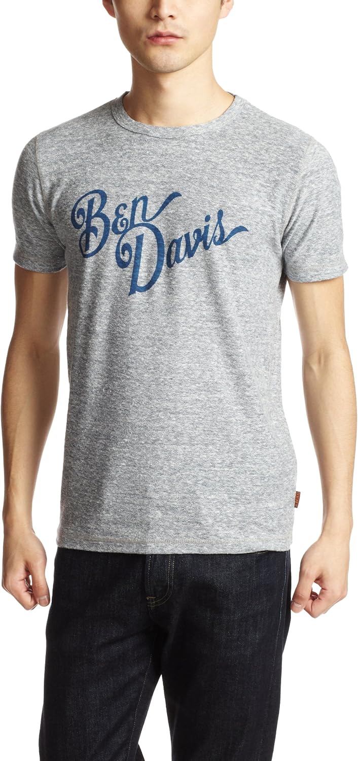 

Футболка Ben Davis Calligraphy Melange, темно-синий
