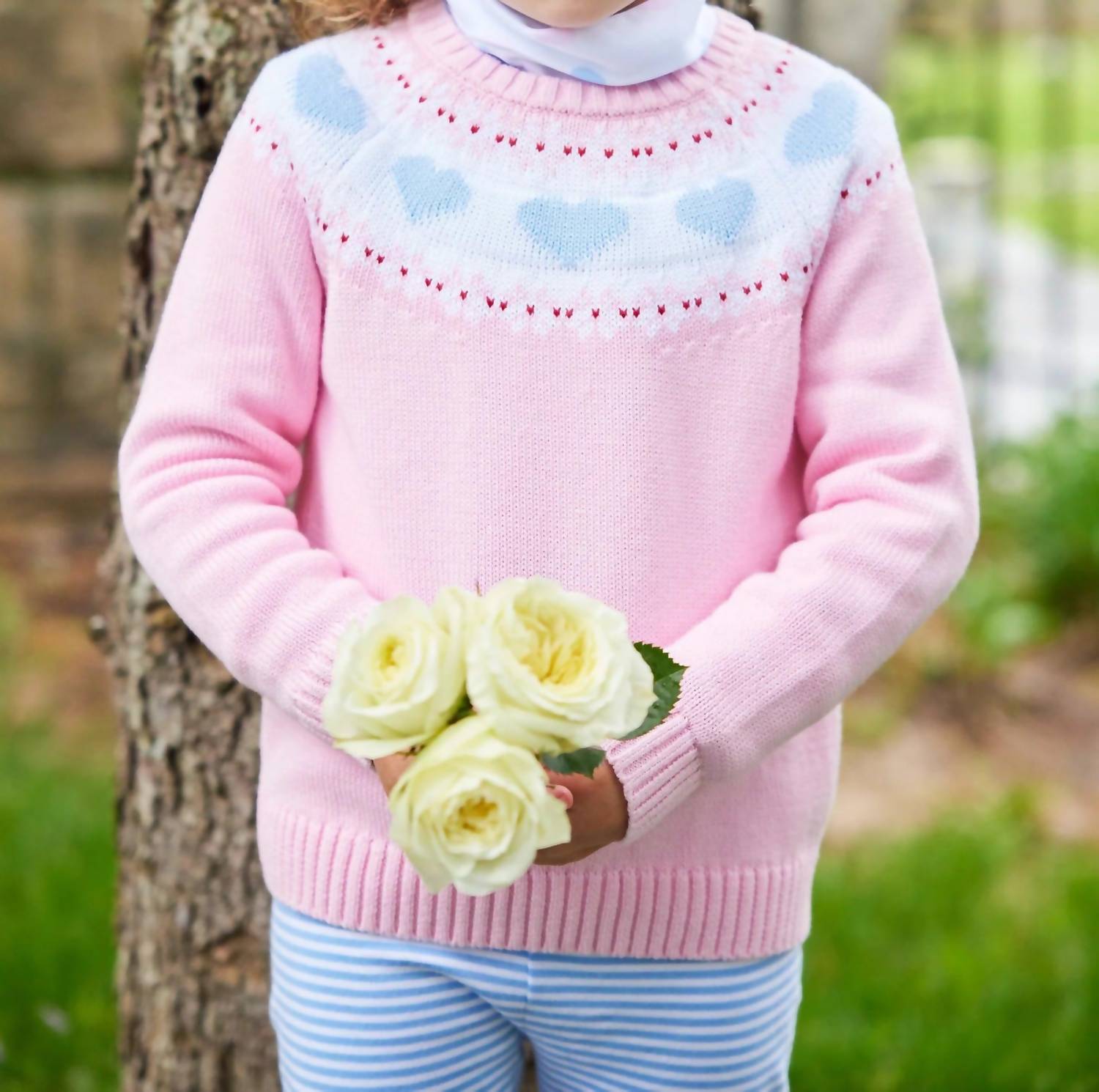 

Свитер с узором «Fair Isle» в розовом цвете LITTLE ENGLISH