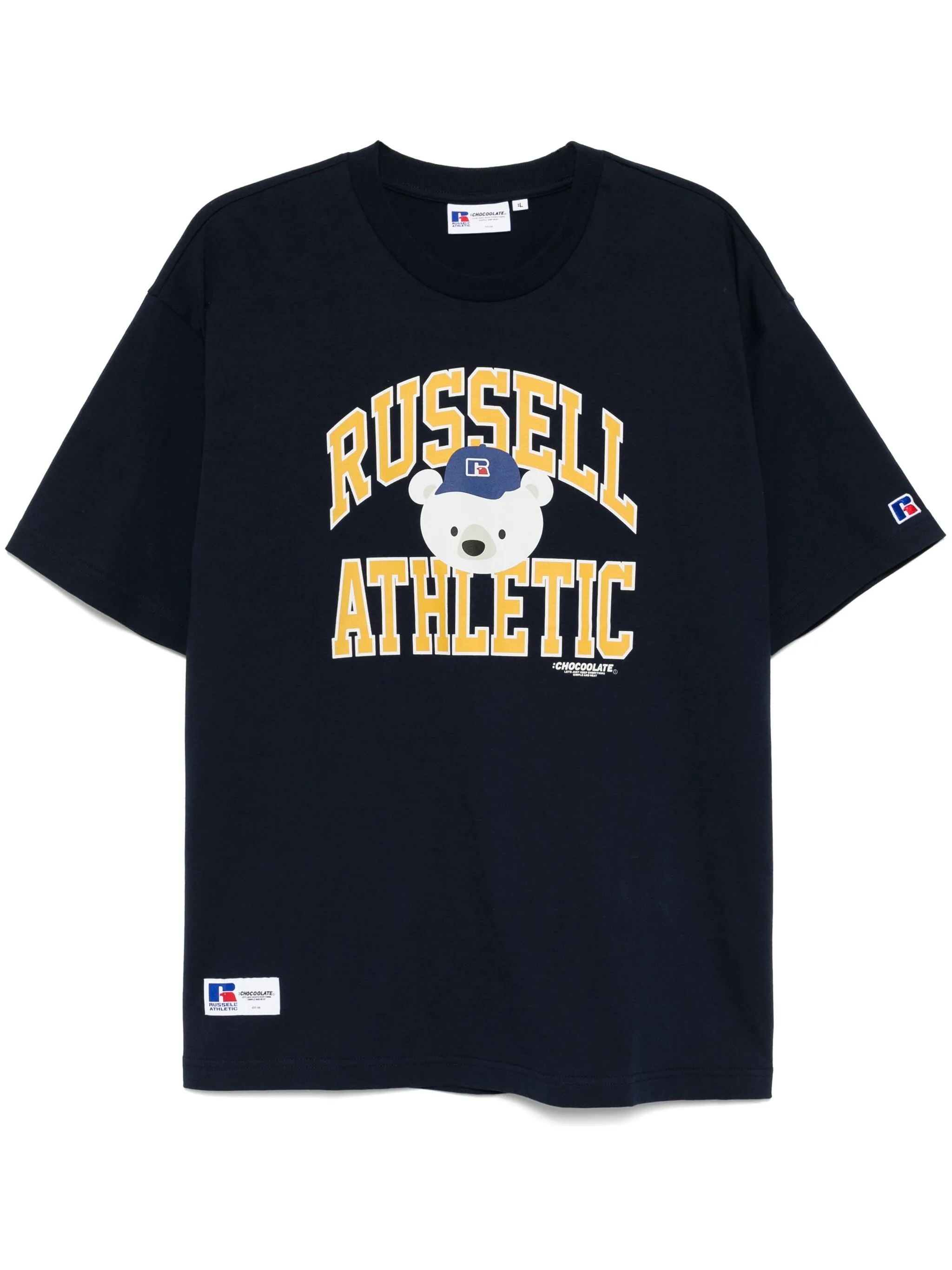 

Футболка с графичным принтом Chocoolate, синий