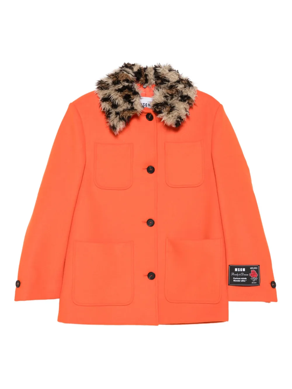 

Жакет из шерстяной смеси MSGM, оранжевый