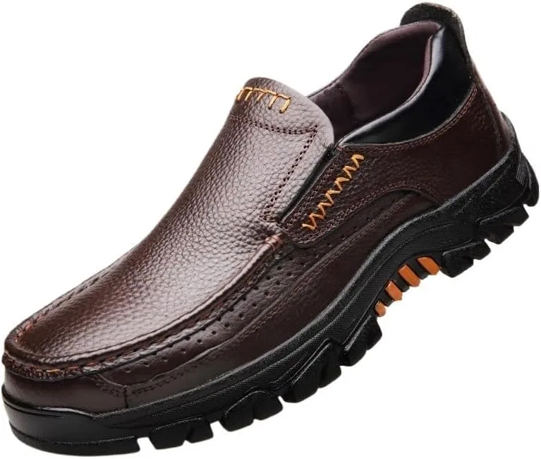 Лоферы кожаные Slip-on Brown DHFIRUFSHLO