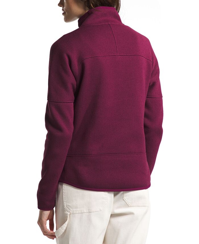 

Женская флисовая куртка спереди The North Face, красный