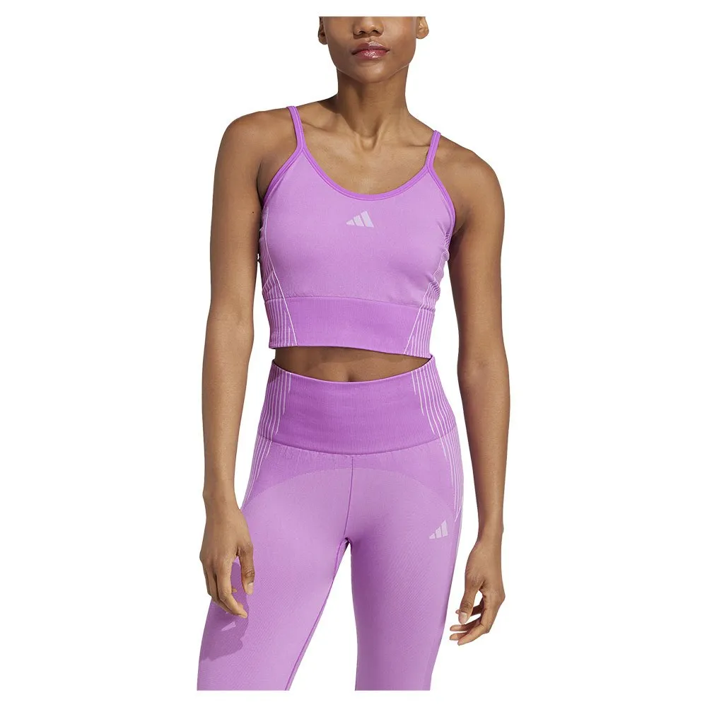 

Спортивный топ adidas Aeroknit, фиолетовый