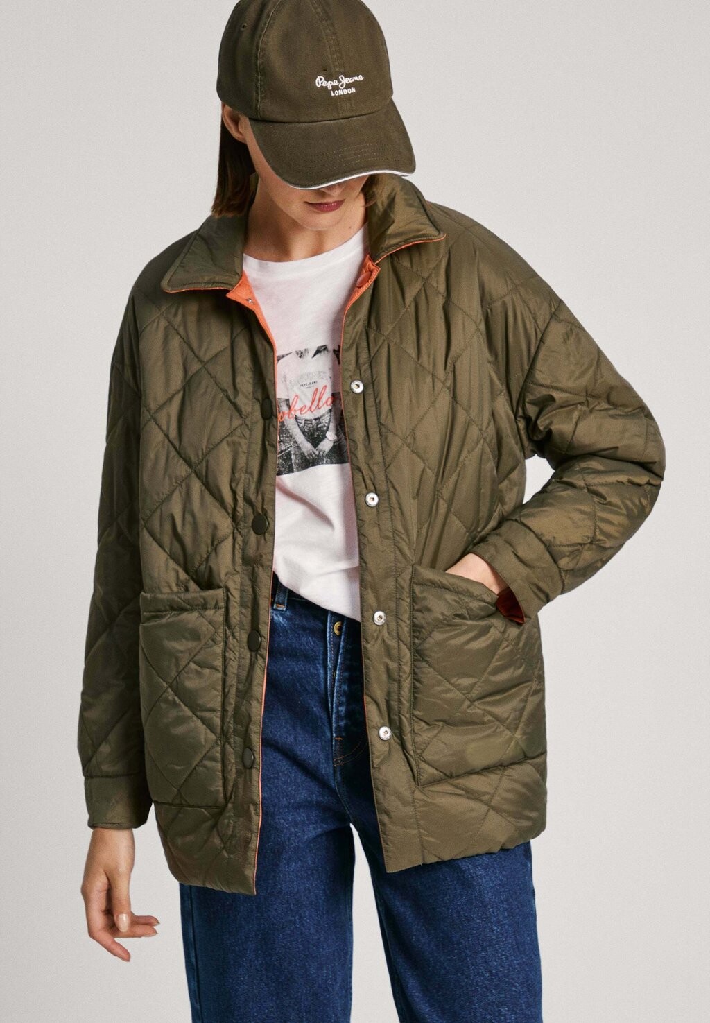 

Легкая куртка CATY Pepe Jeans, темно-зеленый
