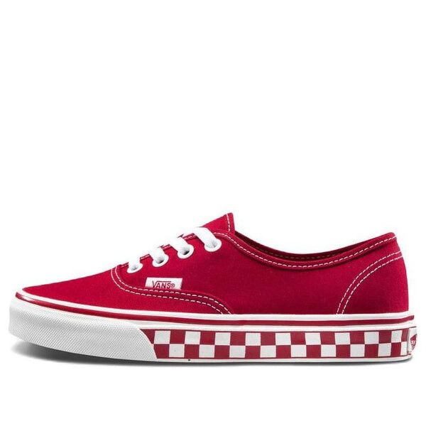 

Кроссовки authentic low tops skateboarding shoes red Vans, красный