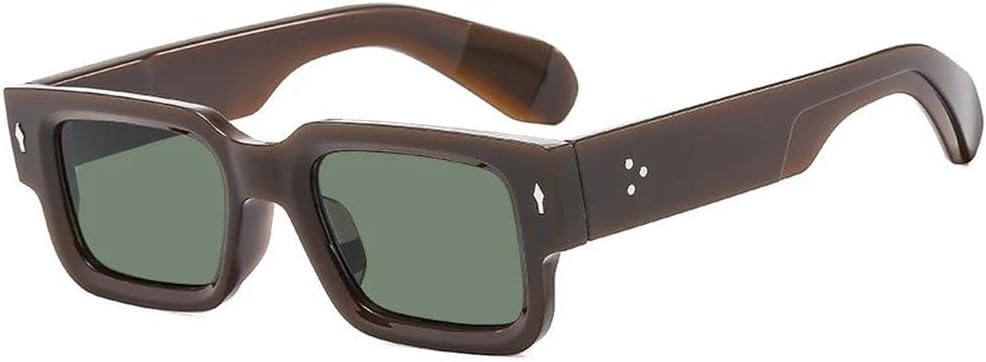 

Солнцезащитные очки в маленькой оправе 2027 года для женщин, винтажные очки для вождения, мужские/женские очки для вождения на открытом воздухе MTZJH, Coffee Dark Green