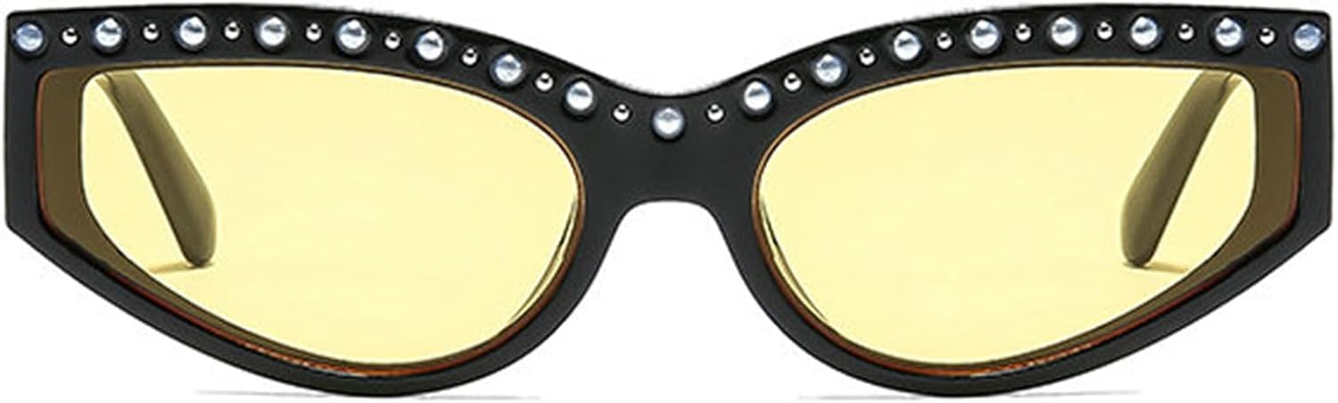 

Стильные солнцезащитные очки «кошачий глаз» со стразами для женщин, блестящие, с кристаллами и бриллиантами, квадратной формы, украшение для вечеринки, подарок helena, C3