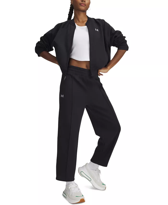 

Женские утепленные брюки Rival Fleece Pintuck с манжетами Under Armour, черный