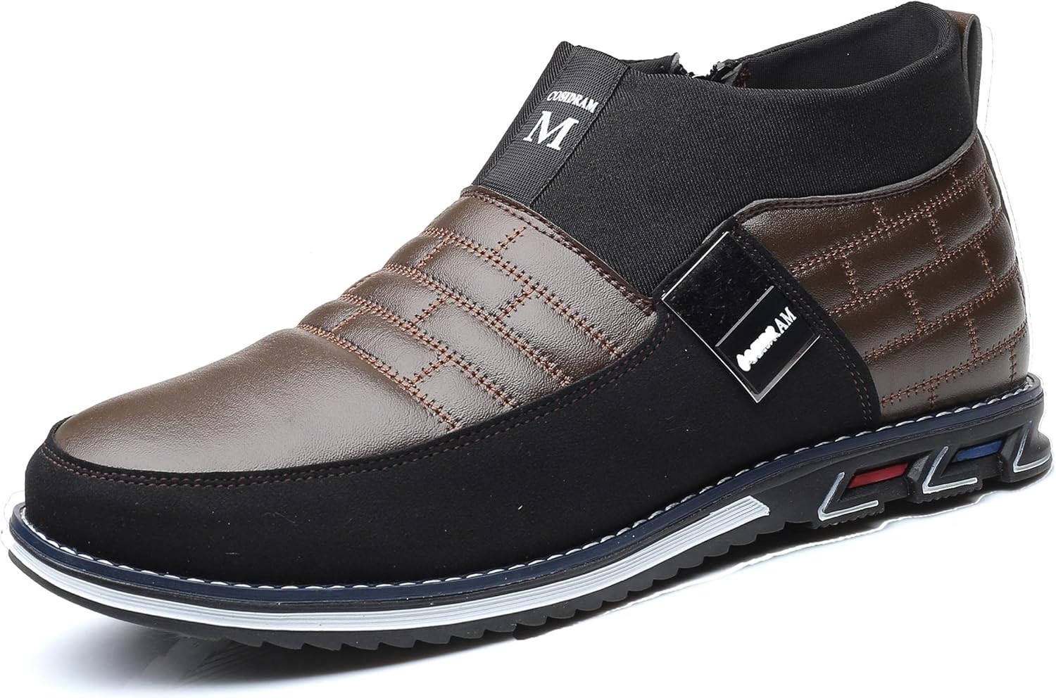 

Мужская повседневная обувь COSIDRAM, модные деловые туфли класса люкс, офисные лоферы, балетки и кроссовки для мужчин, T/Brown