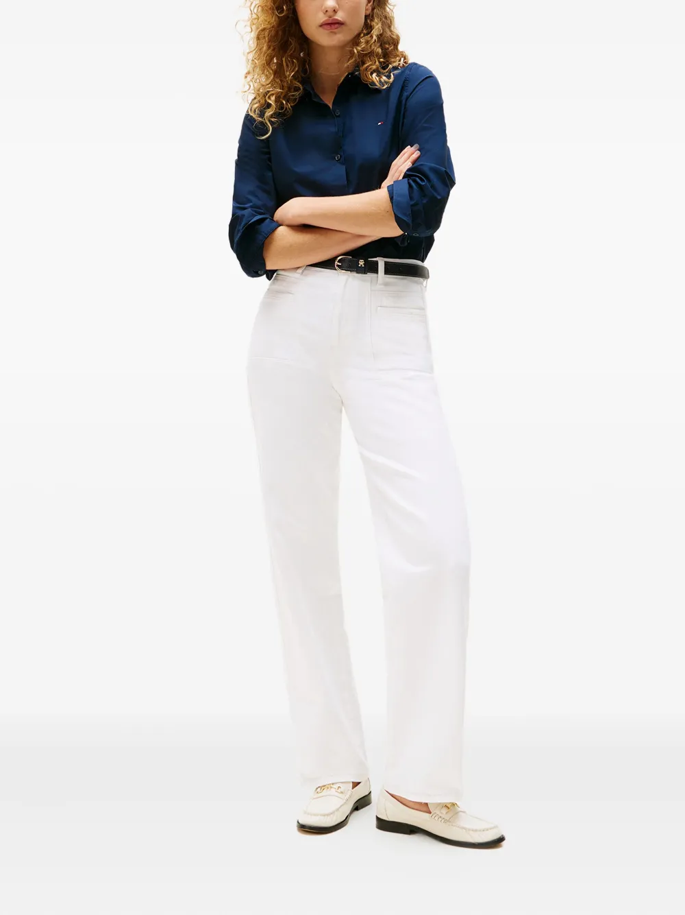 Блузка на пуговицах Tommy Hilfiger, синий — фото 2