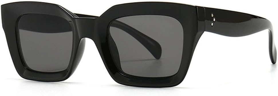 

Солнцезащитные очки UV400 - Rivet Punk с большой оправой и градиентным покрытием, для женщин и мужчин, для бега и занятий спортом на открытом воздухе UYPTK, Black-black