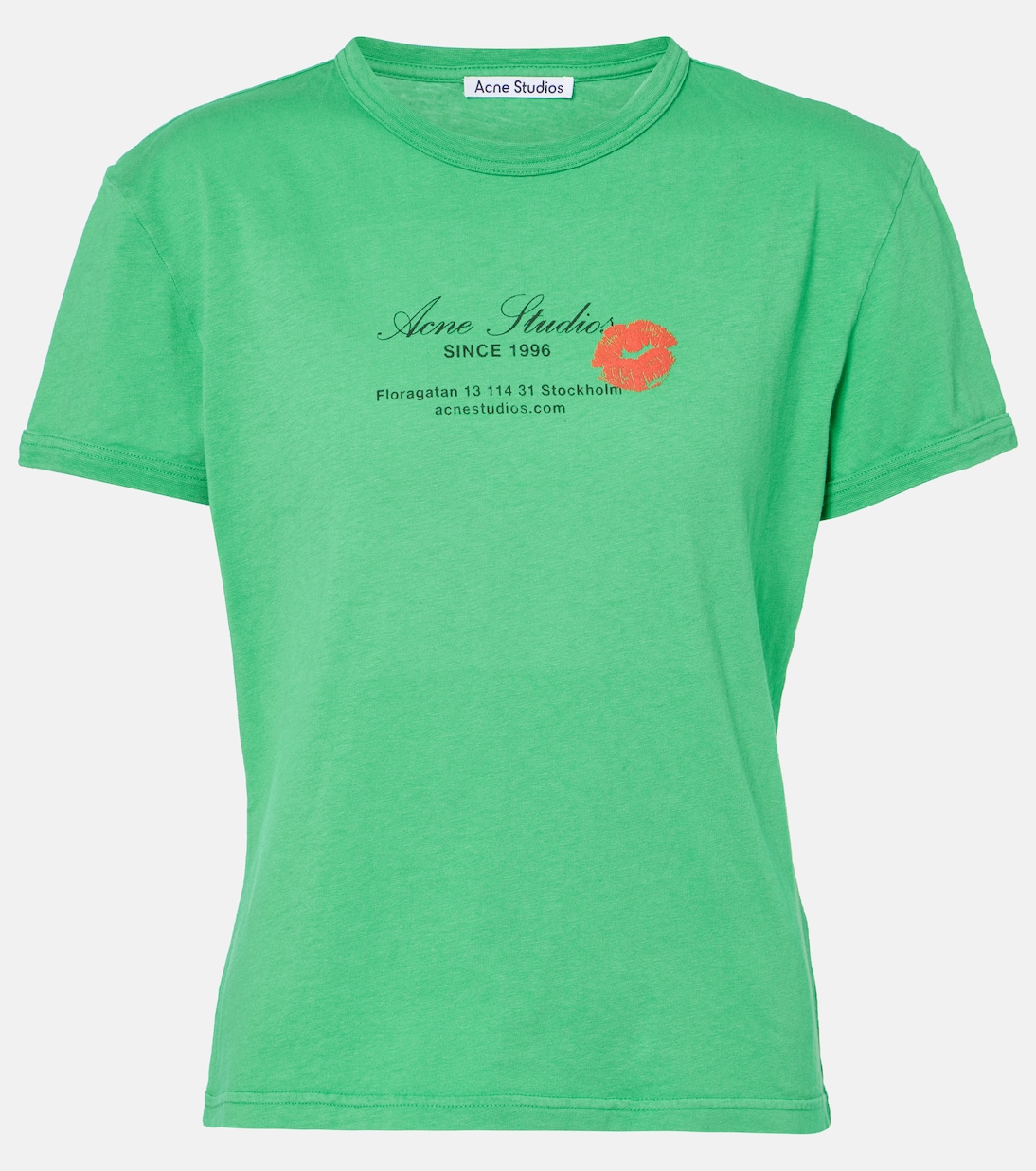 

Футболка из хлопка Etza Acne Studios, Bright Green