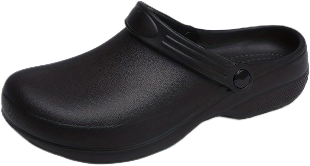 

Унисекс сабо из EVA, удобные, прочные, противоскользящие, масло- и водоотталкивающие, профессиональная обувь для поваров и медсестер, повседневный стиль, обувь для кухни Hhhchpm, черный