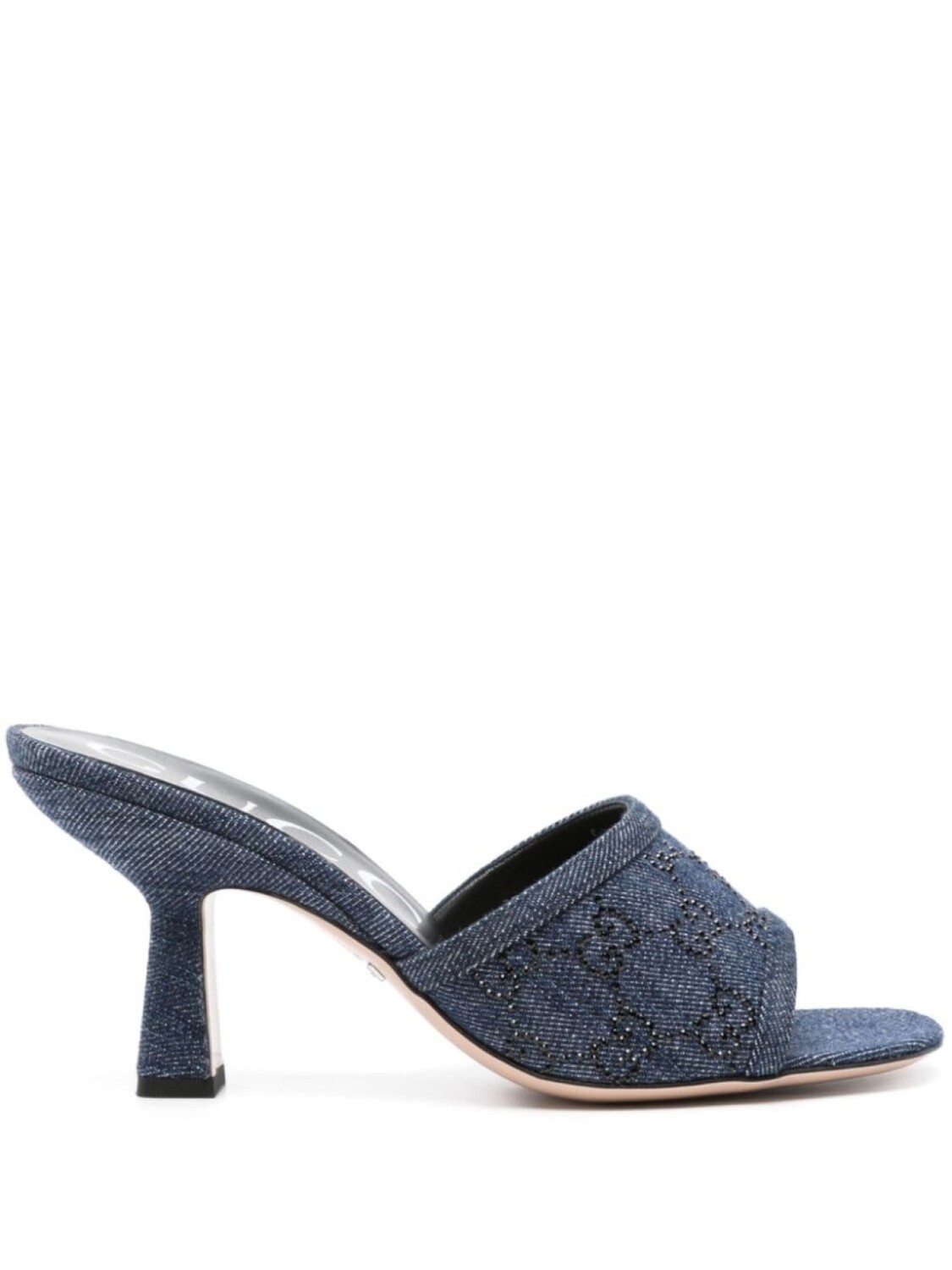 

Gucci джинсовые мюли с монограммой GG, синий