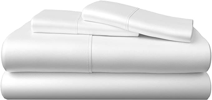 

Комплект из 100% вискозы из бамбука, состоящий из 4 охлаждающих простыней размера «queen-size» и 3 пододеяльников | 2 наволочки на подушки с элегантной застежкой на пуговицы | Роскошно мягкий и дышащий – королева, белый Bamboo Bay