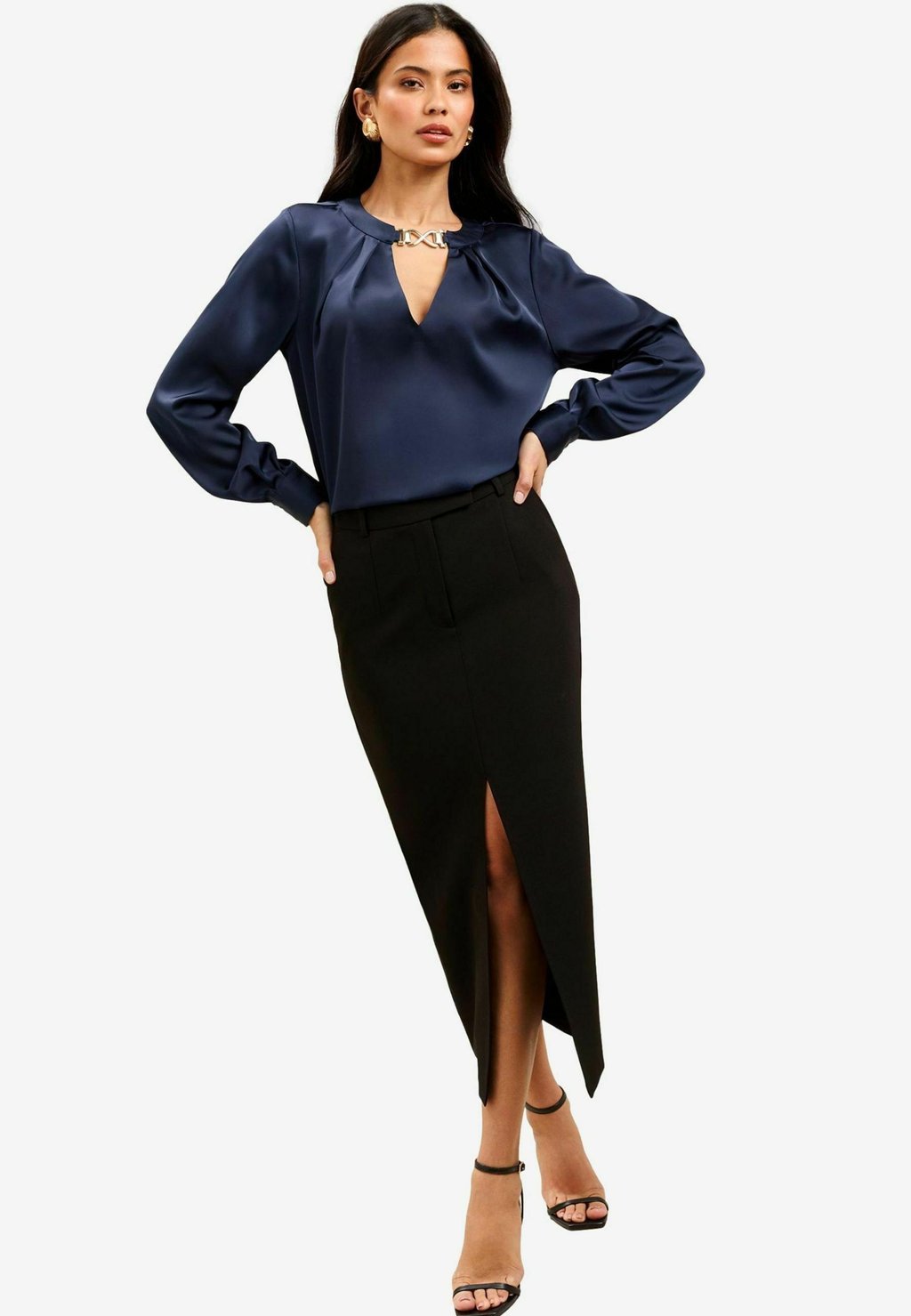 

Блуза REGULAR FIT -TRIM DETAIL Lipsy, синий