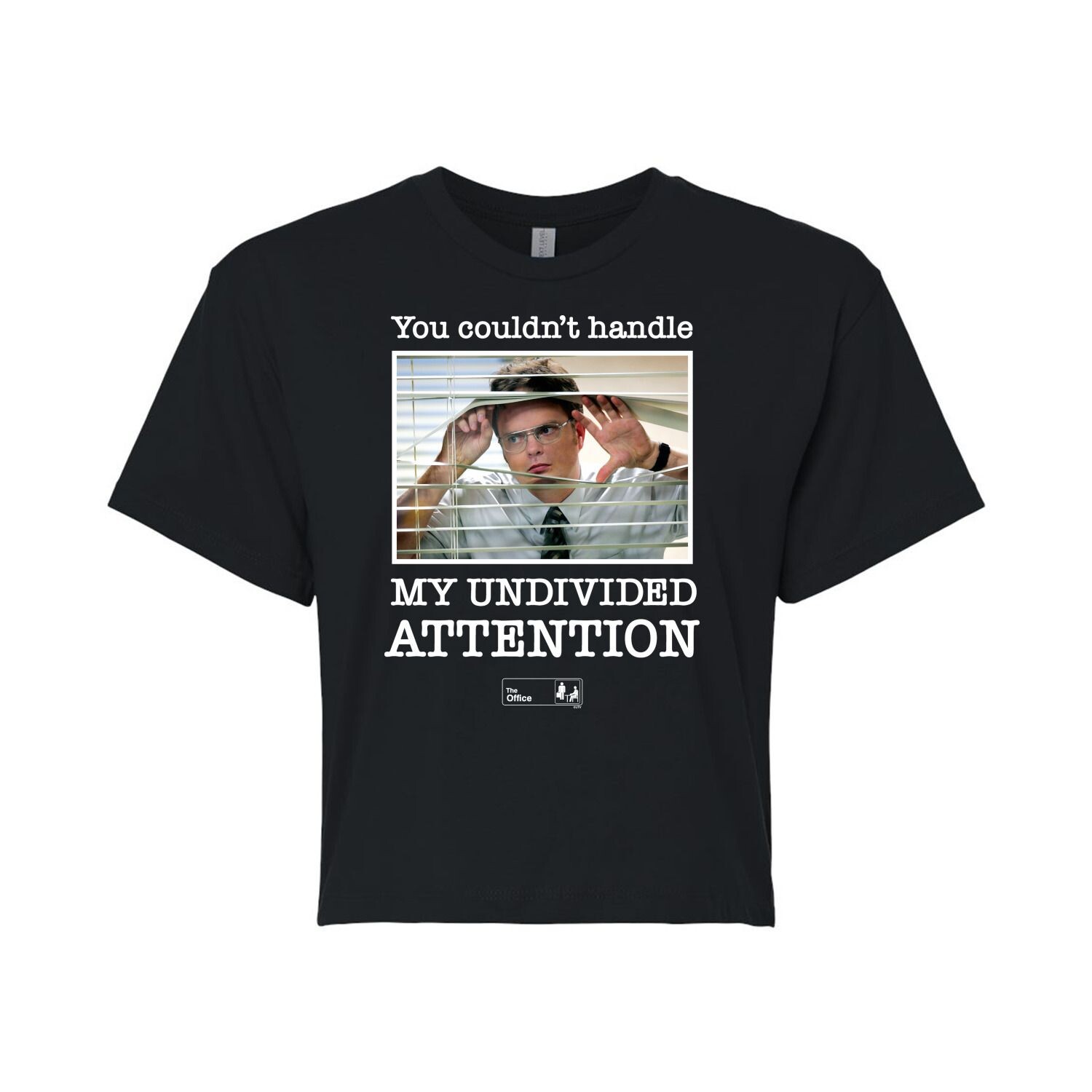 

Укороченная футболка The Office Dwight Schrute для юниоров Licensed Character, черный