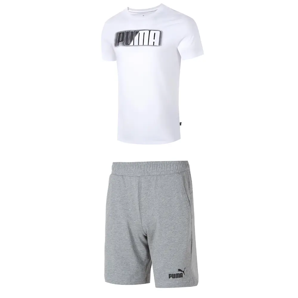 

Повседневная спортивная одежда для мужчин Белый+серый Puma, серый