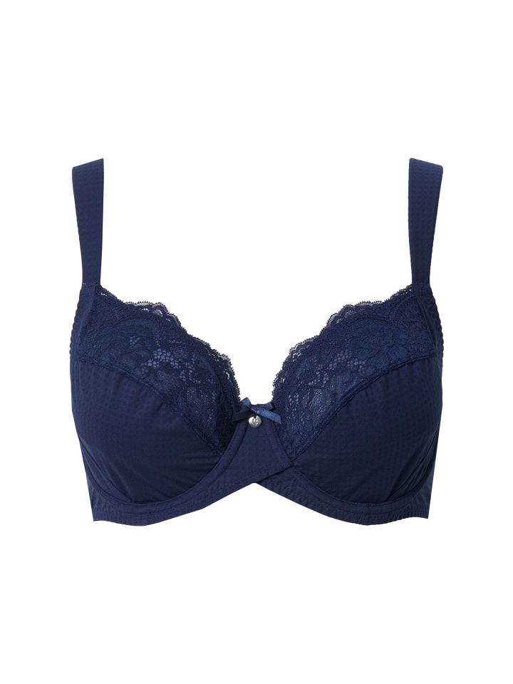 

Бюстгальтер на косточках Ulla Popken, темно-синий