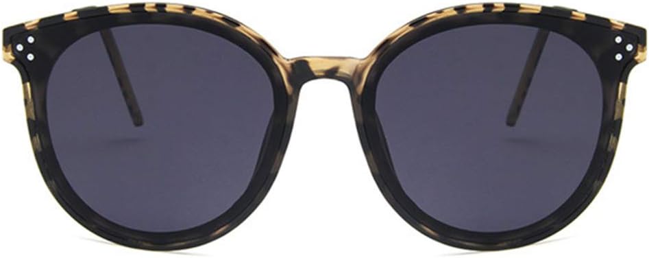 

Солнцезащитные очки Shiratori унисекс в стиле ретро, ​​ярко-черные, серые, для отдыха и путешествий, овальные, неполяризованные, с защитой от УФ-излучения UV400, Leopard Grey