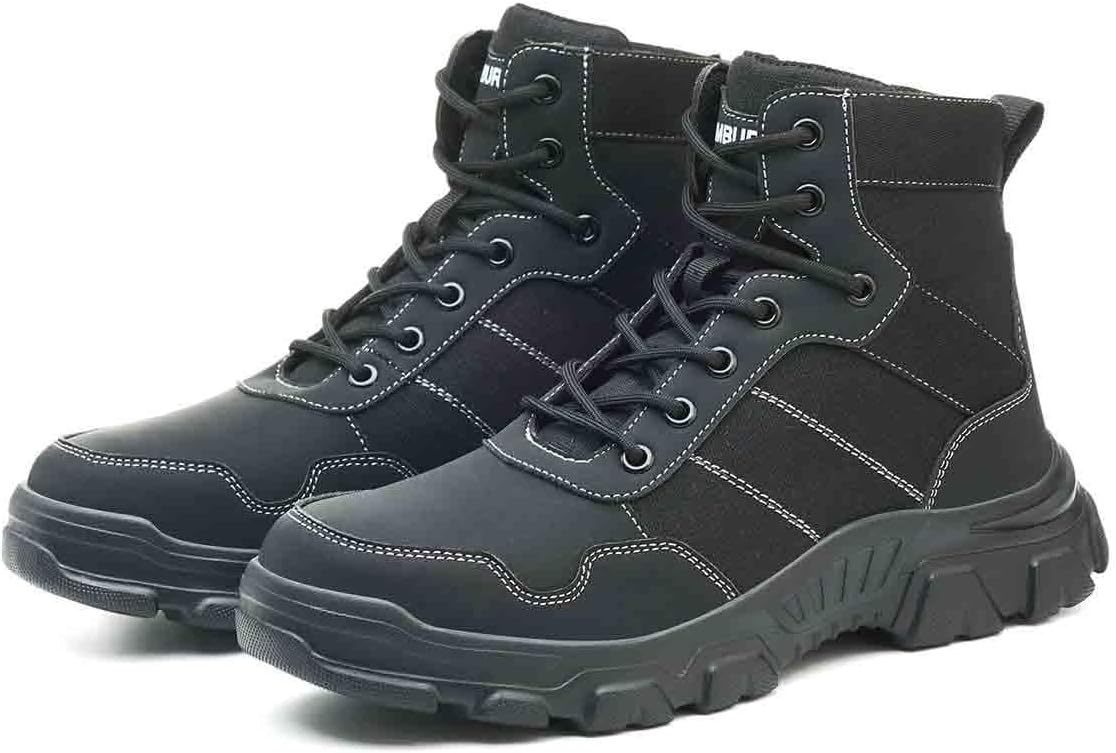 

Мужские защитные ботинки, защищающие от ударов и проколов, легкие и удобные кроссовки для работы и активного отдыха (коричневые, 8.5) Hancha