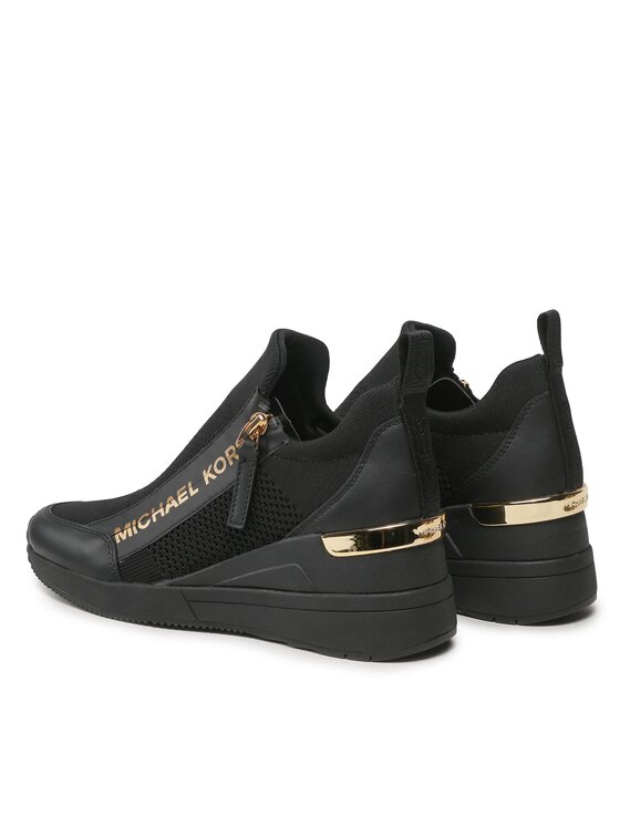 Кроссовки Willis Wedge Trainer 43F3WIFS1D Michael Michael Kors, чёрный — фото 3