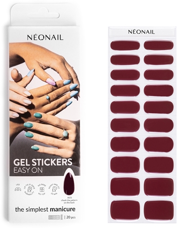

Наклейки для ногтей NEONAIL Easy On Gel Stickers, M05 20 szt.