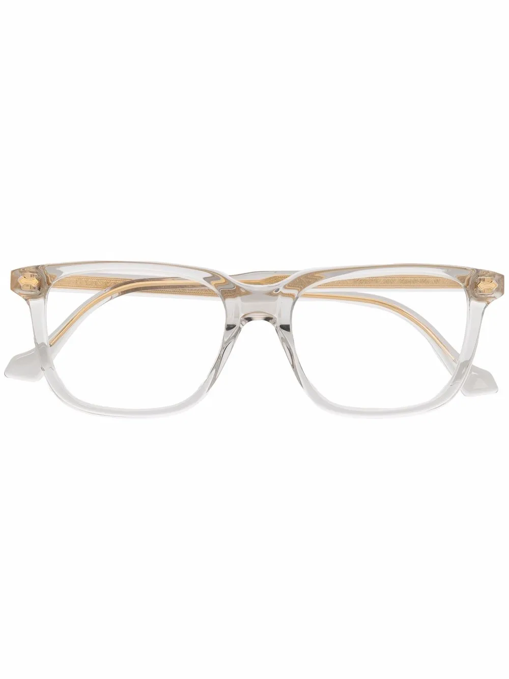 

Очки в прозрачной квадратной оправе Gucci Eyewear, белый