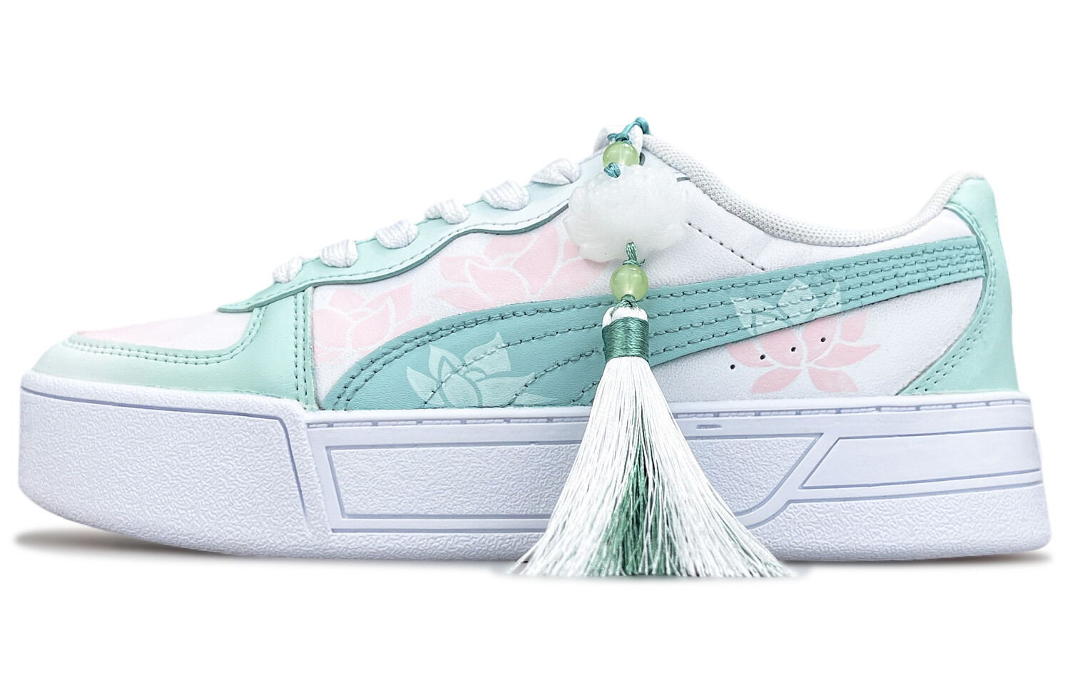 

Кроссовки Puma Skye Skateboarding Shoes Women's Low-top Pink Green, розовый