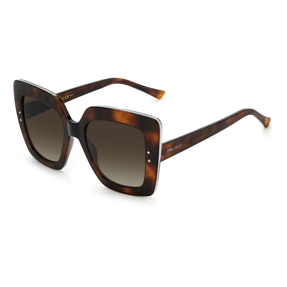 

Коричневые солнцезащитные очки из ацетата Jimmy Choo Eyewear
