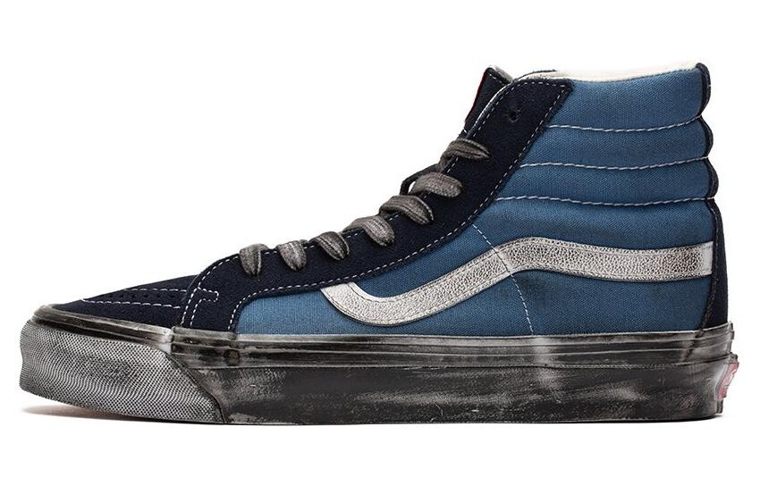 

Кроссовки Vault UA OG Sk8-Hi LX Stressed Navy Blue Vans