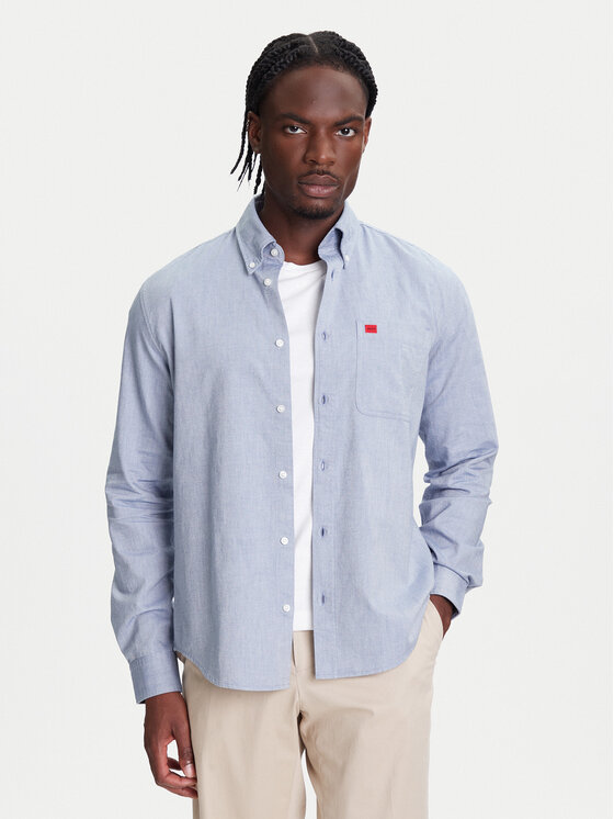 

Рубашка облегающего кроя Evito 50479302 Hugo, синий