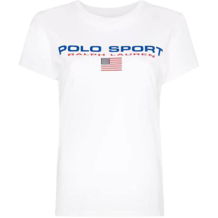 

Polo Ralph Lauren Женская белая футболка, Белый, Polo Ralph Lauren Женская белая футболка