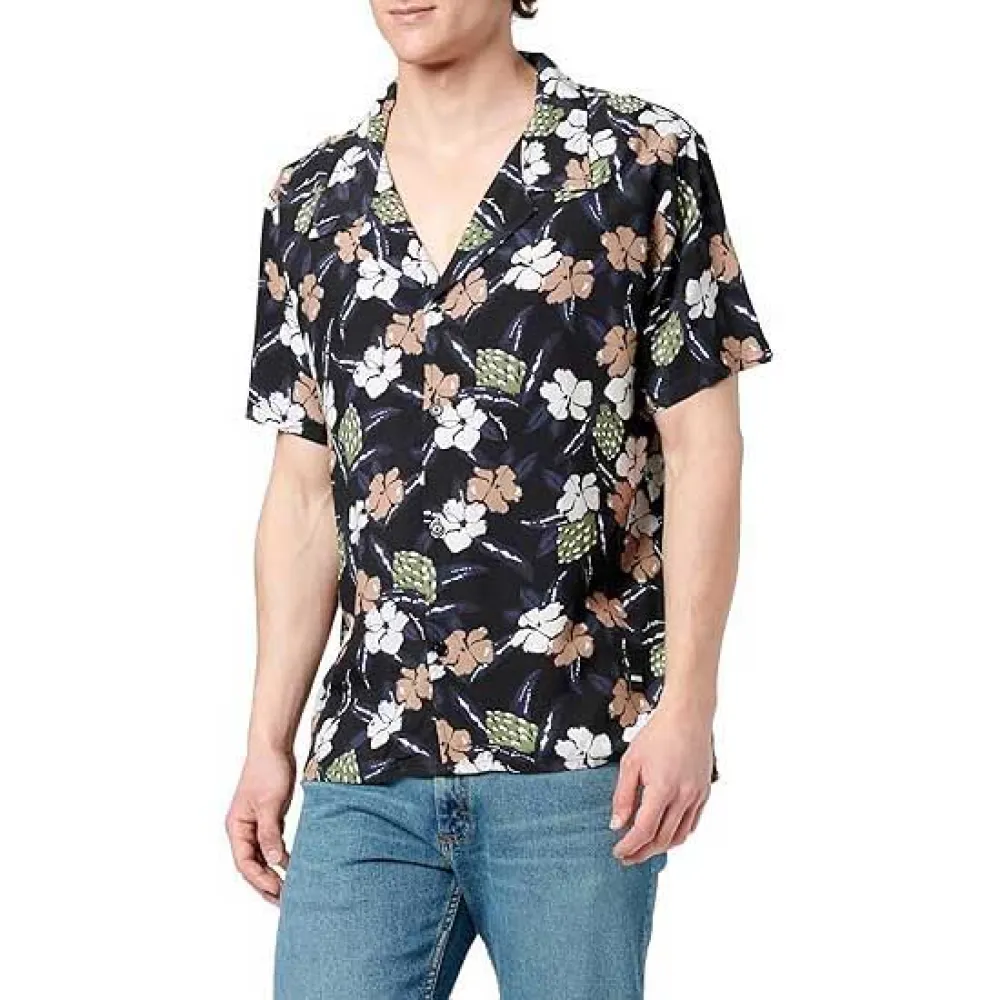 

Рубашка с коротким рукавом BOSS Beach 10268906 01, черный