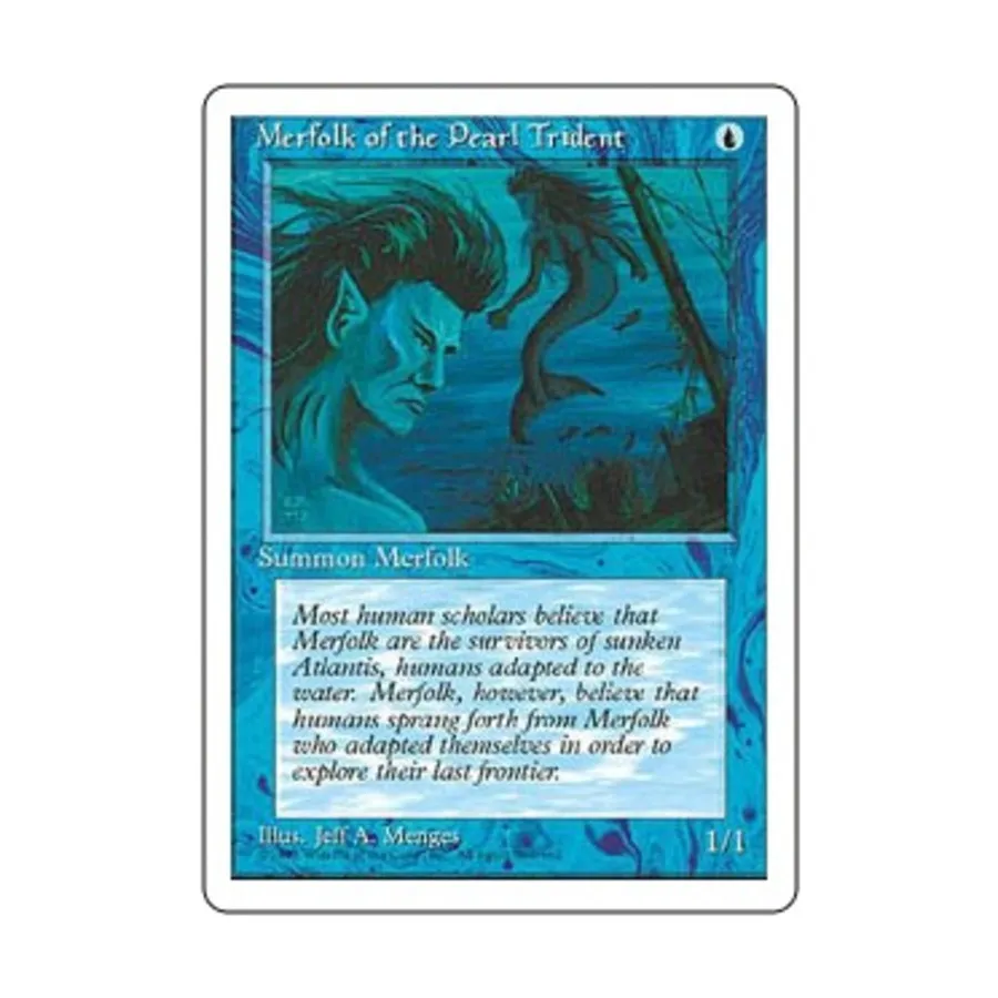 

CCG Мерфолк Жемчужного Трезубца (клавиша C), MTG - 4th Edition
