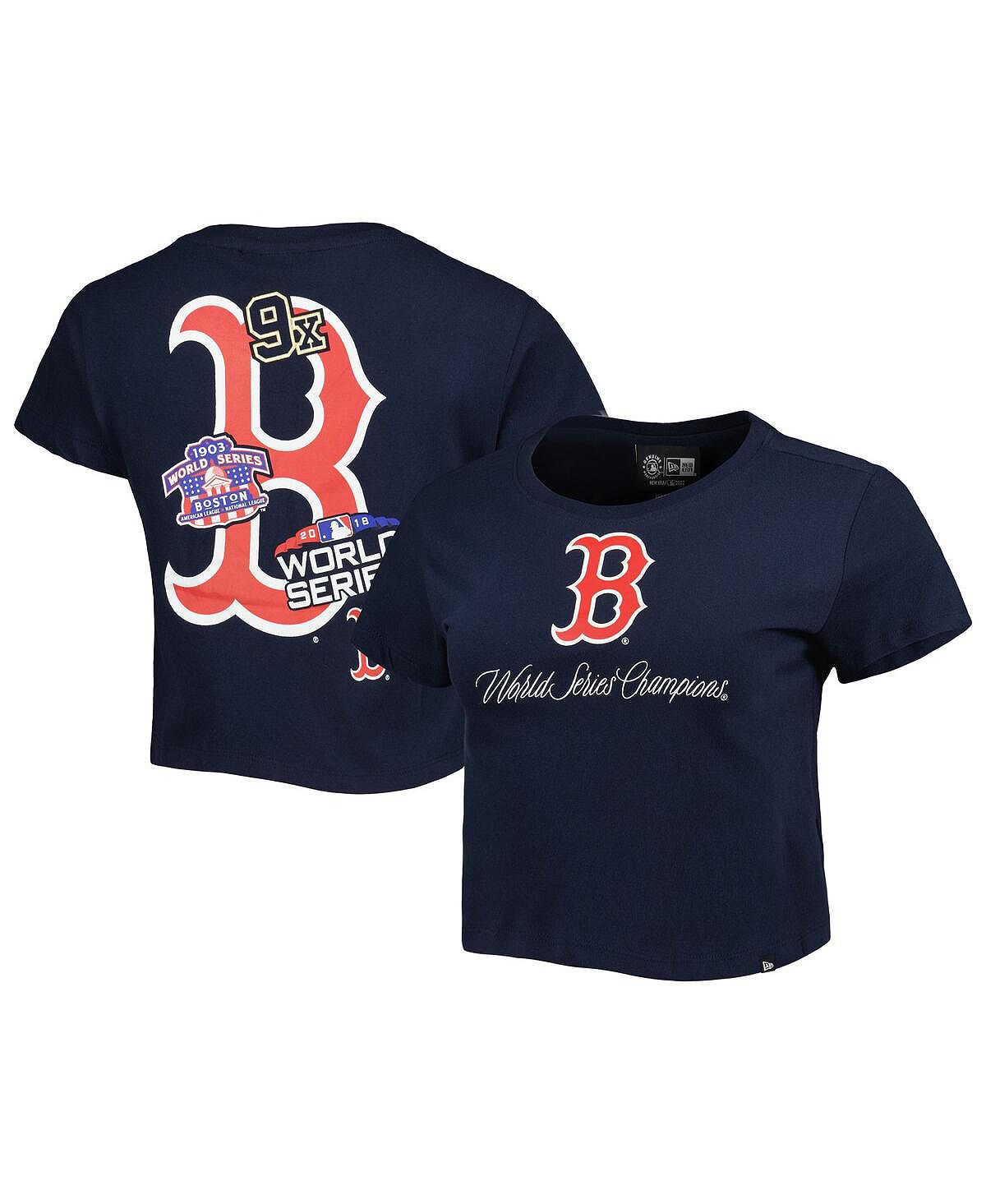 

Синяя женская футболка Boston Red Sox Historic Champs New Era, синий