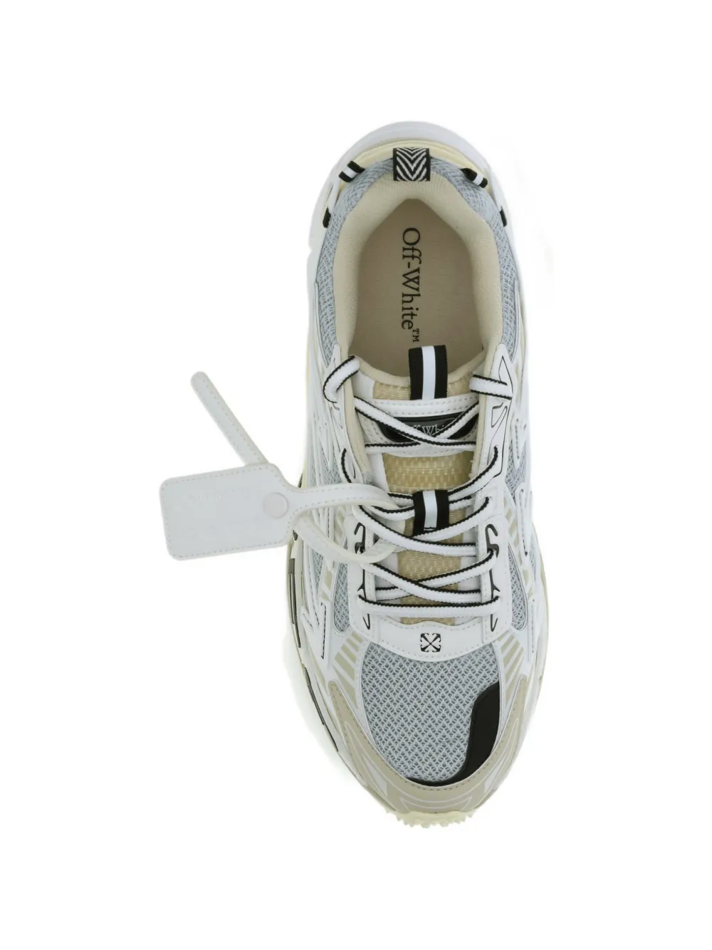 Кроссовки be right back на шнуровке OFF-WHITE, белый — фото 4