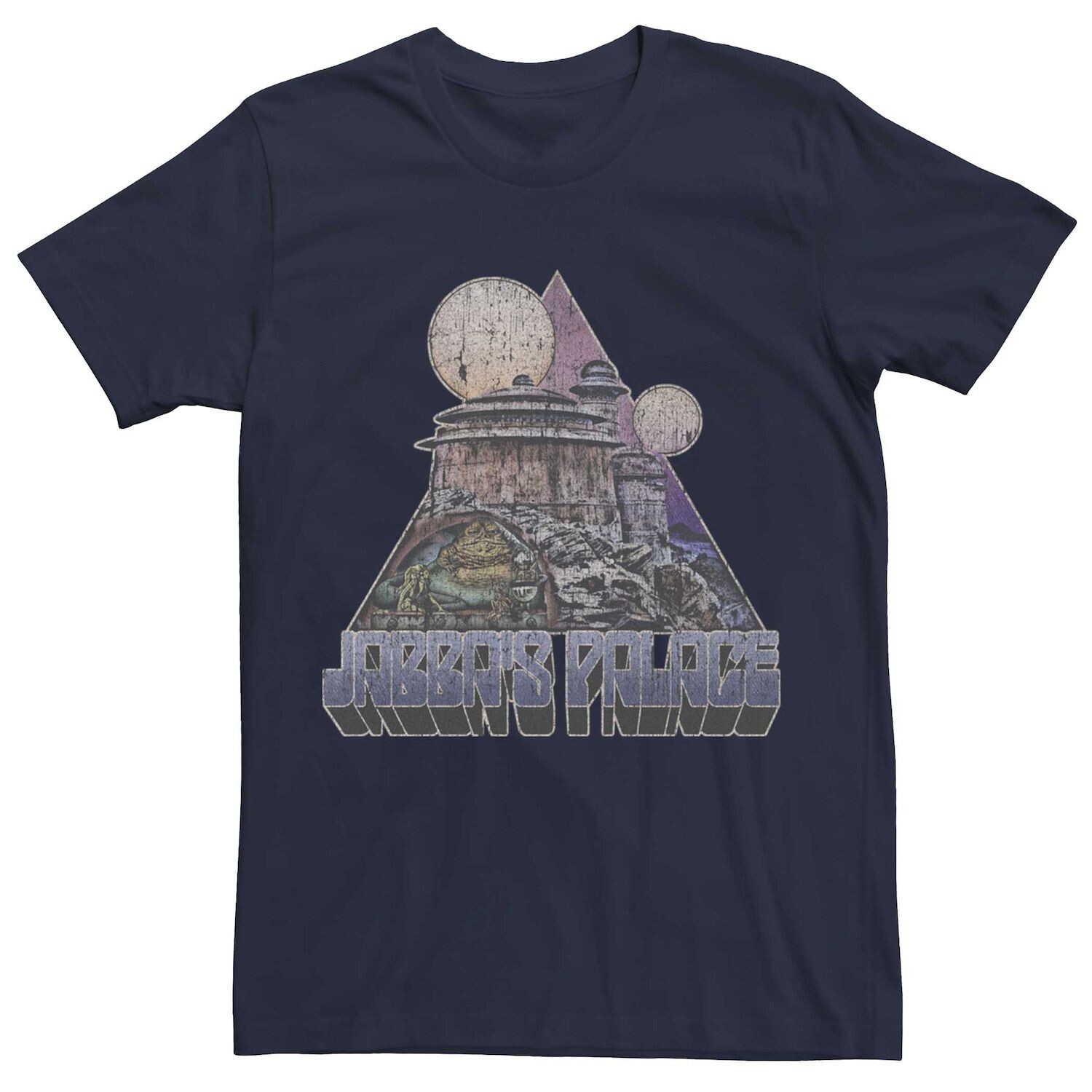 

Мужская потертая футболка «Звездные войны Jabbas Palace» Licensed Character